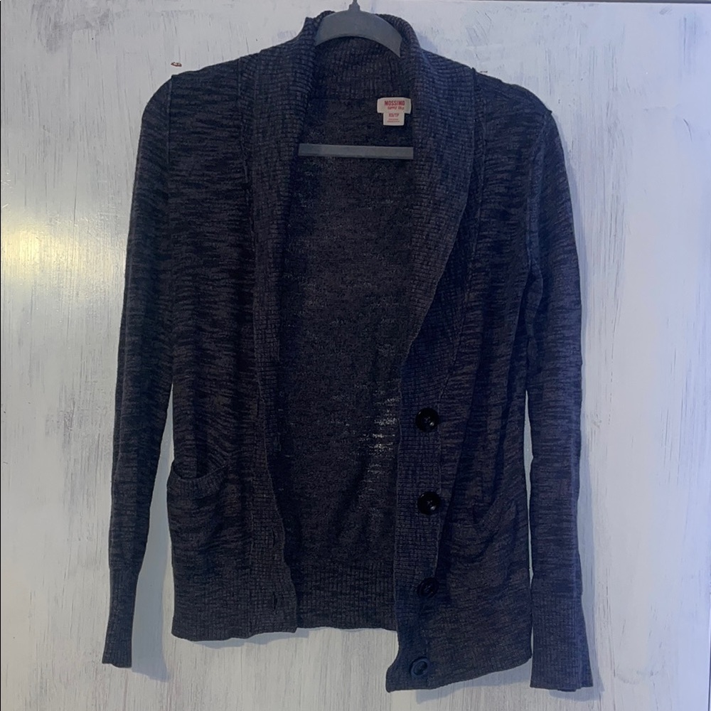 Mossimo Supply Co Gray Cardigan Sweater